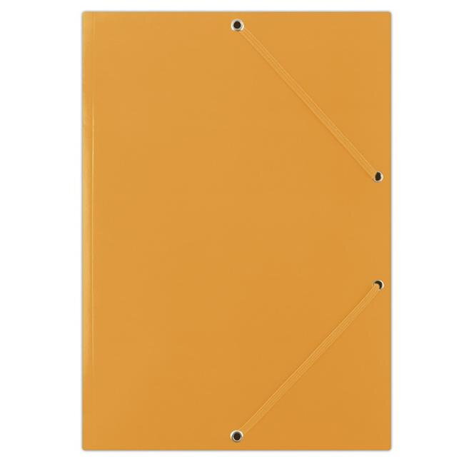 Kartónový obal lesklý s gumičkou DONAU oranžový